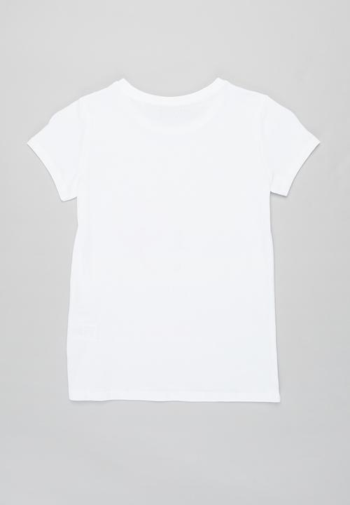 GUESS - Girls short sleeve quatro g tee - white