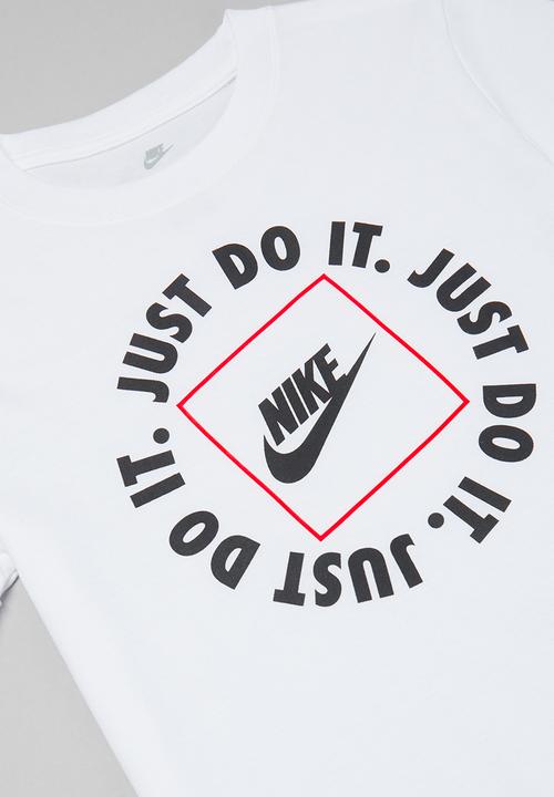 Nike - Nike boys just do it box tee - white