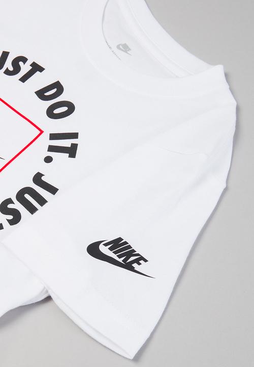 Nike - Nike boys just do it box tee - white