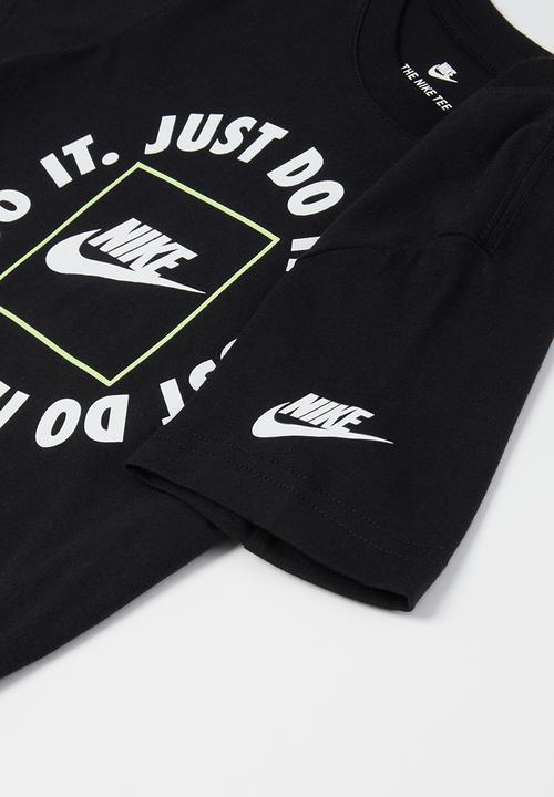 Nike - Nike boys just do it box tee - black