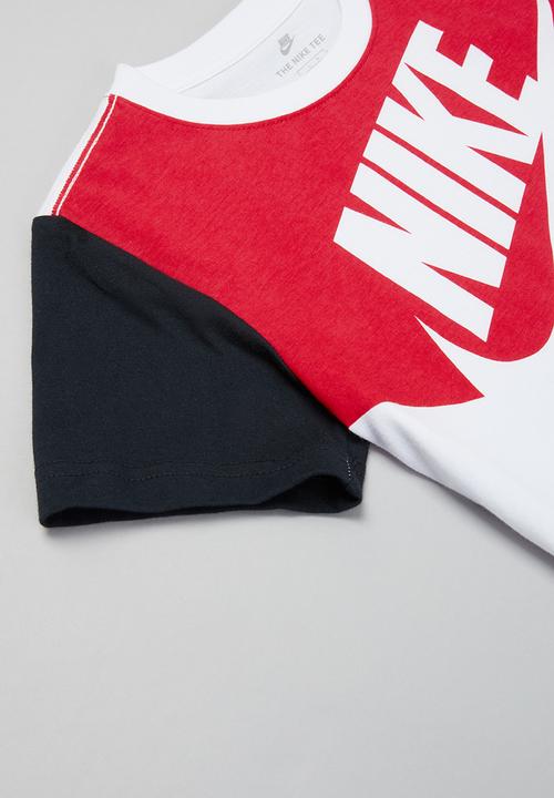 Nike - Nike boys amplify tee - white & red 