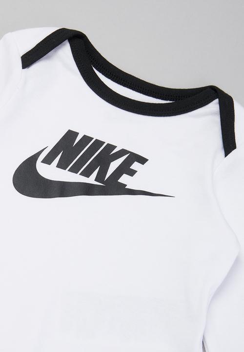 Nike - Nike footed pant 3 piece set - grey & white 