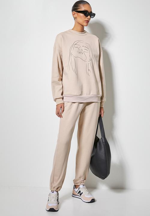 Superbalist - Track pants - stone