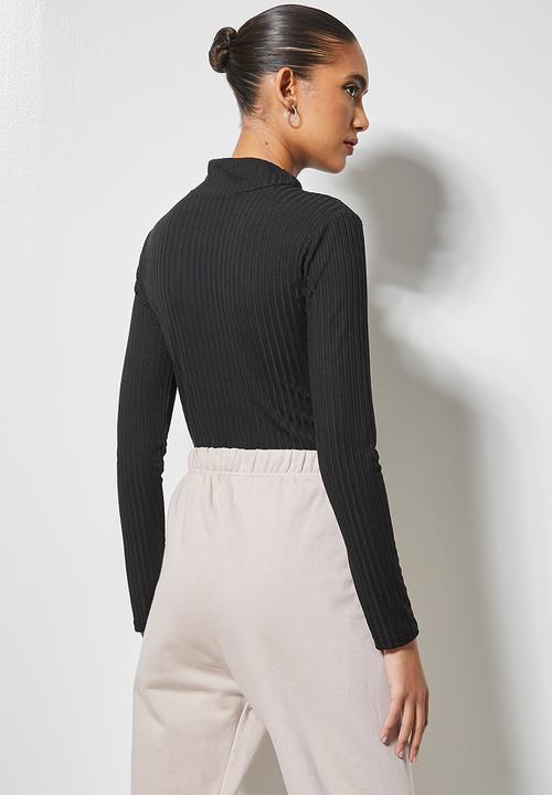 Superbalist - 2 Pack turtleneck rib tops - black & milk