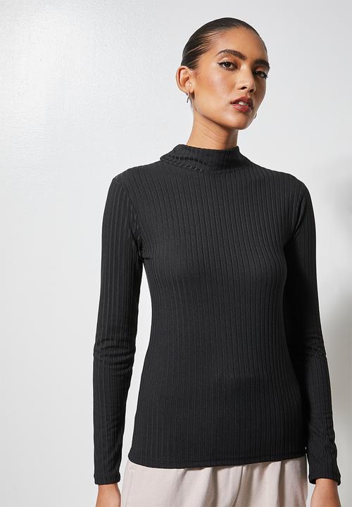 Superbalist - 2 Pack turtleneck rib tops - black & milk