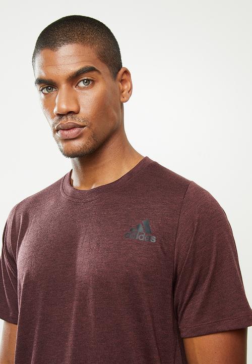 adidas Performance - Free lift sport prime heat tee - burgundy 