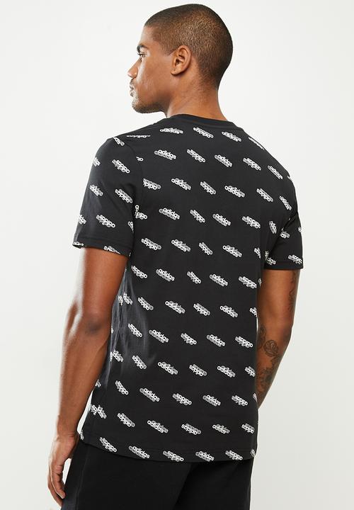 adidas Performance - M fav tee - black & white