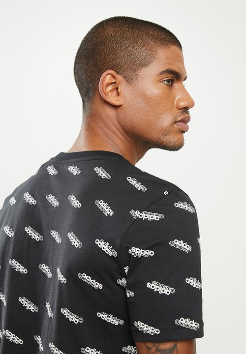 adidas Performance - M fav tee - black & white