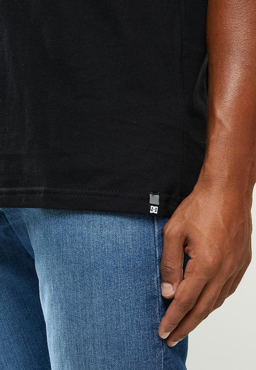 DC - Star patch camo fill short sleeve tee - black