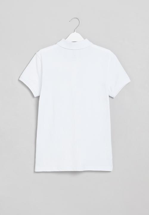 POLO - Boys austin short sleeve golfer - white