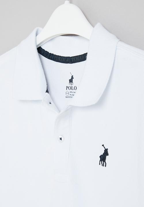 POLO - Boys austin short sleeve golfer - white