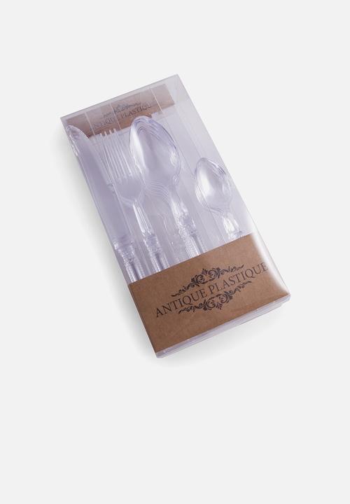Nicolson Russell - Antique plastique cutlery-clear