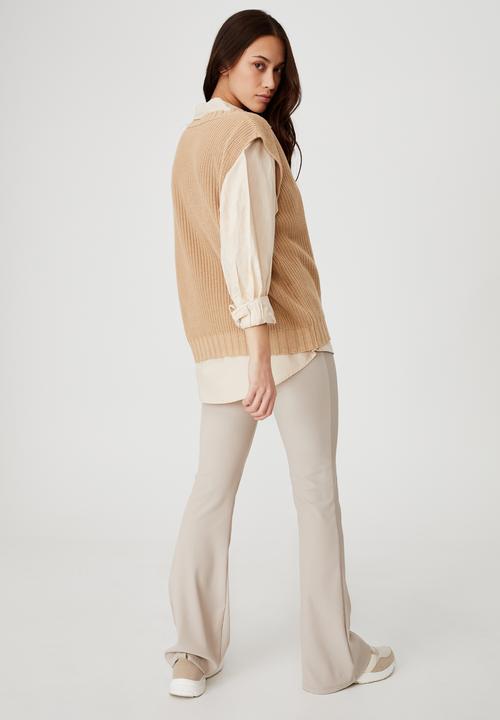 Cotton On - Cotton vest - brown taupe