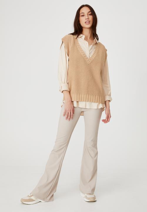 Cotton On - Cotton vest - brown taupe