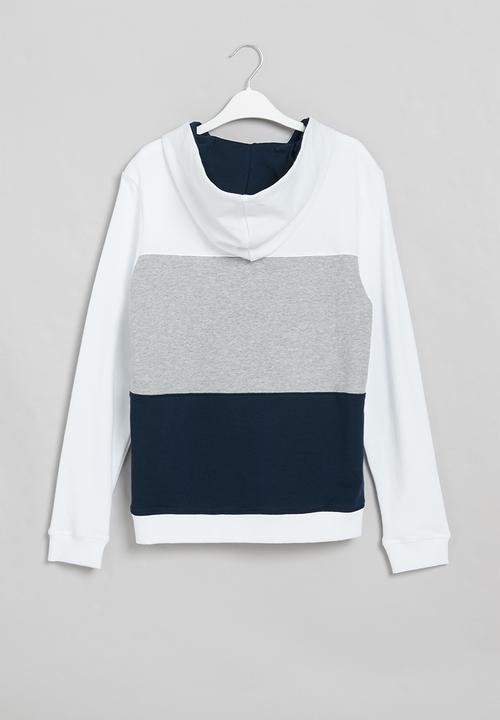 GUESS - Stripe pullover - white & navy 