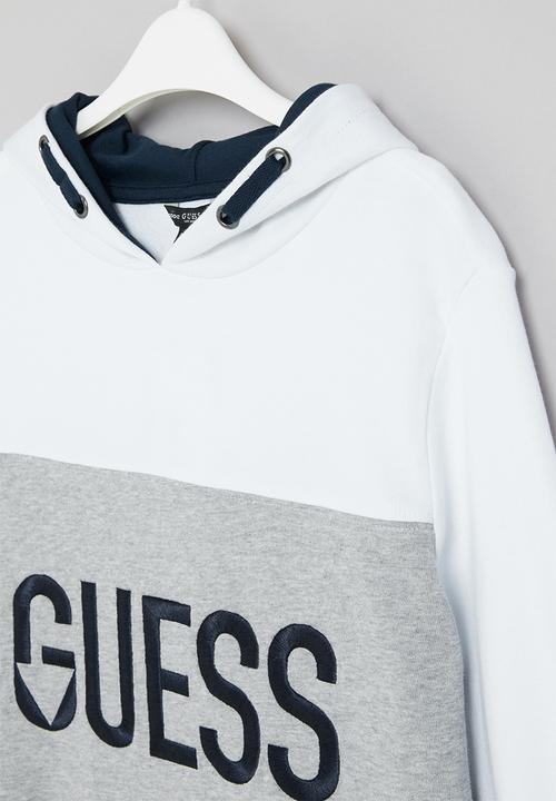 GUESS - Stripe pullover - white & navy 