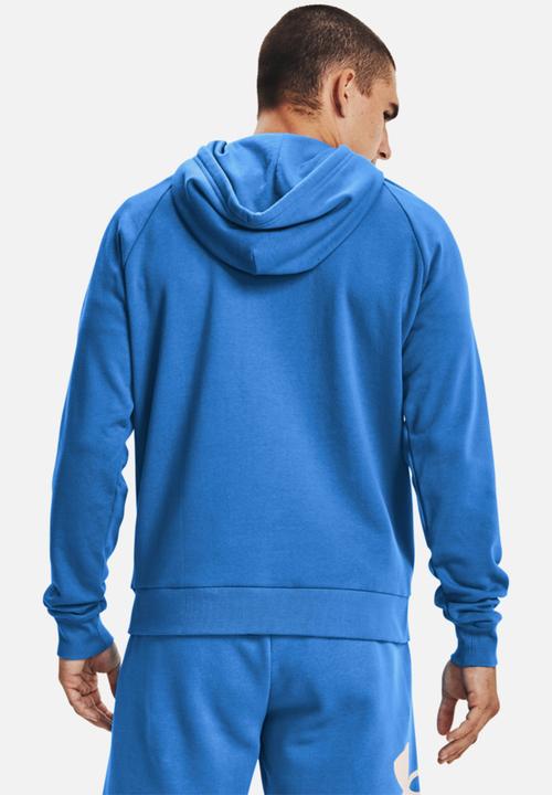 Under Armour - Ua rival fleece big logo hoodie - blue