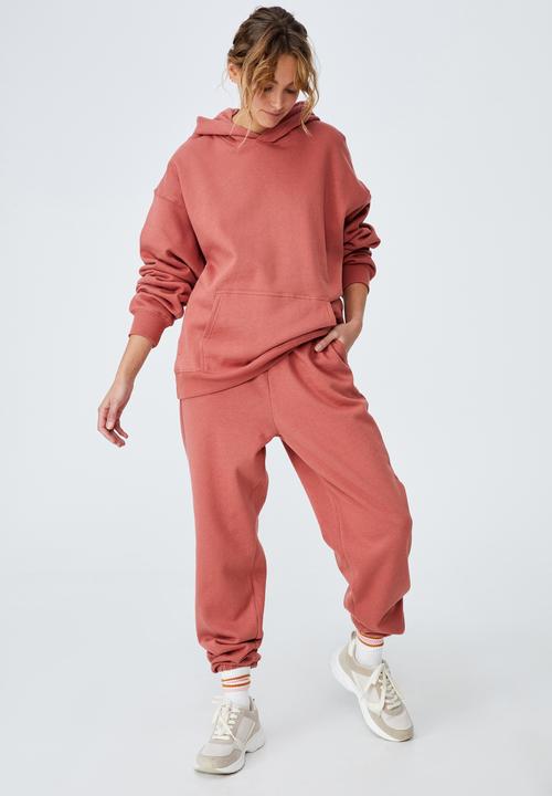 Cotton On - Classic track pant - earthy red