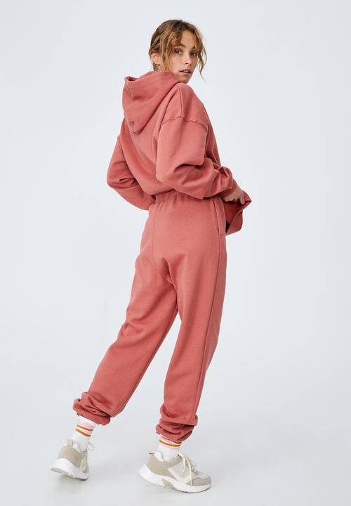 Cotton On - Classic track pant - earthy red