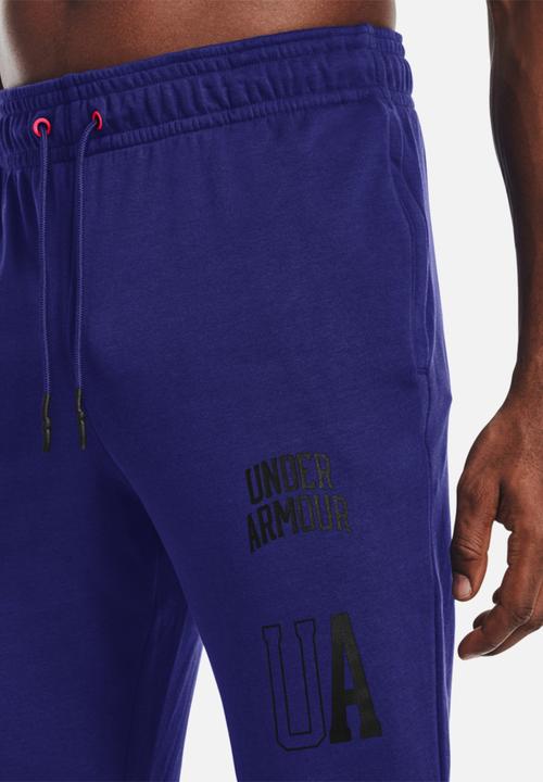 Under Armour - UA rival terry collegiate joggers - blue