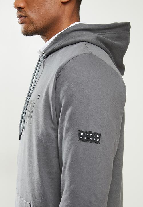 urban° - Mens urban  sweater pullover hoodie - dark grey