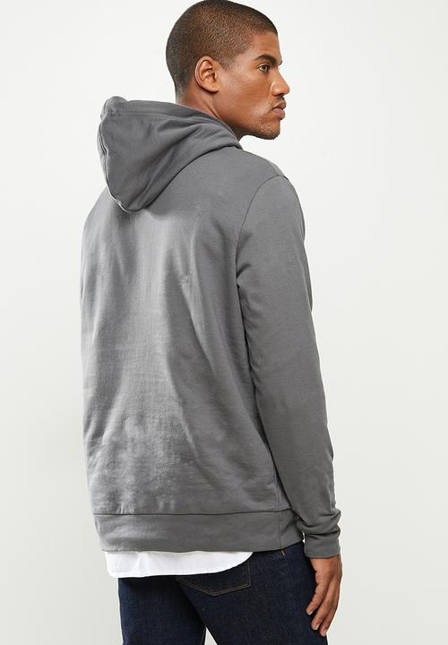 urban° - Mens urban  sweater pullover hoodie - dark grey