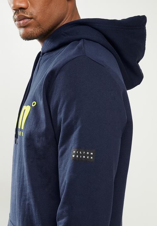 urban° - Mens urban  sweater pullover hoodie - navy