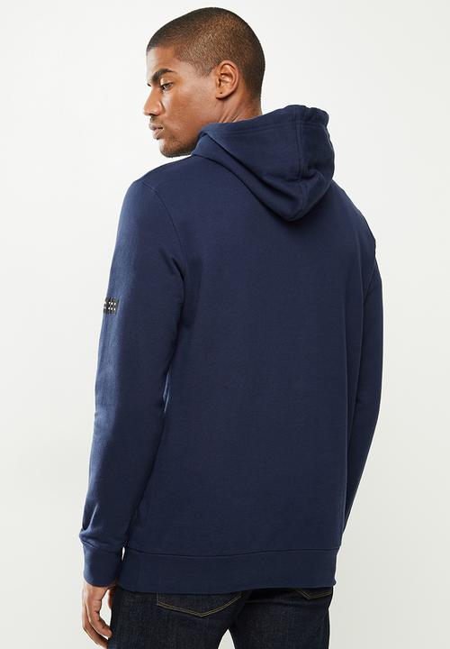 urban° - Mens urban  sweater pullover hoodie - navy