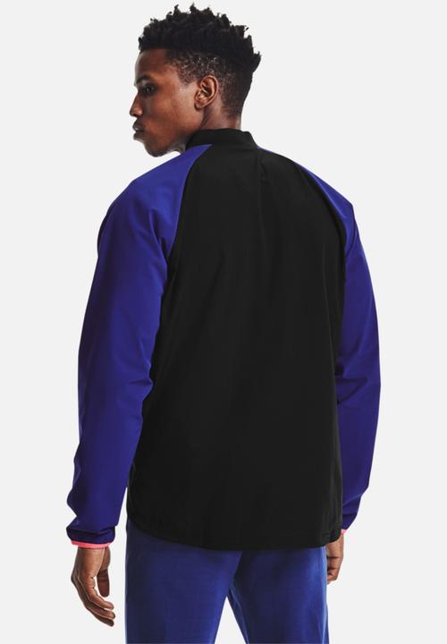 Under Armour - UA stretch woven bomber - black & blue 