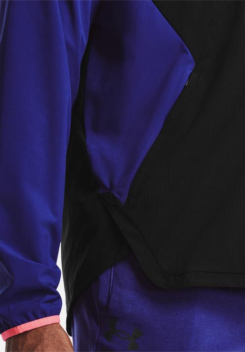 Under Armour - UA stretch woven bomber - black & blue 