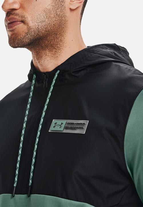 Under Armour - Ua af storm 1/2 zip hoodie - black & green