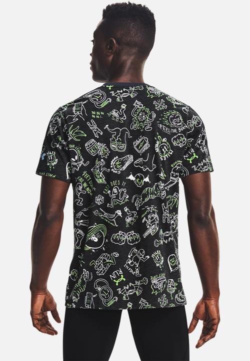 Under Armour - Ua run ur face off print short sleeve tee - black