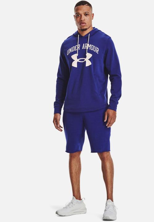 Under Armour - UA Rival Terry Big Logo Hoodie - blue