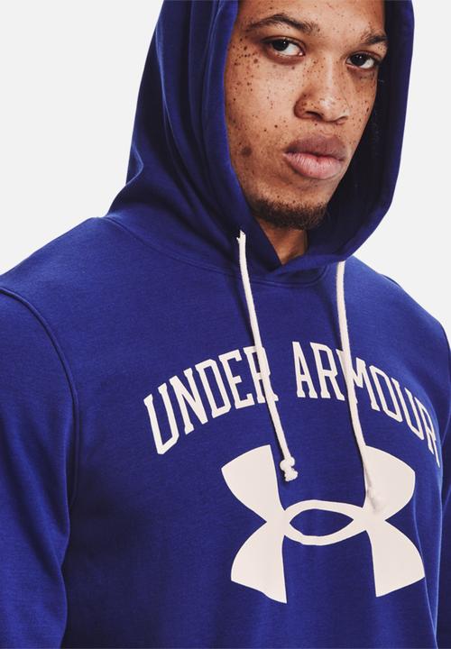Under Armour - UA Rival Terry Big Logo Hoodie - blue