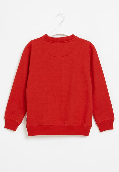 Ben Sherman - Boys target crew - red