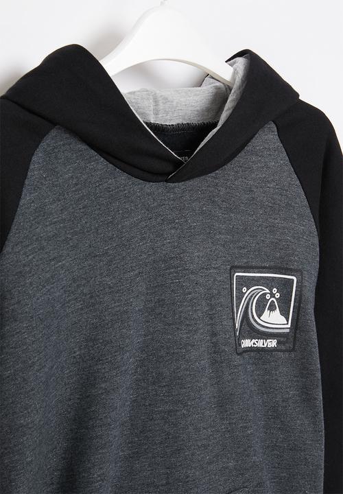Quiksilver - Highway vagabond hood youth - black & grey 