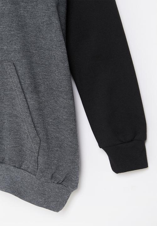 Quiksilver - Highway vagabond hood youth - black & grey 