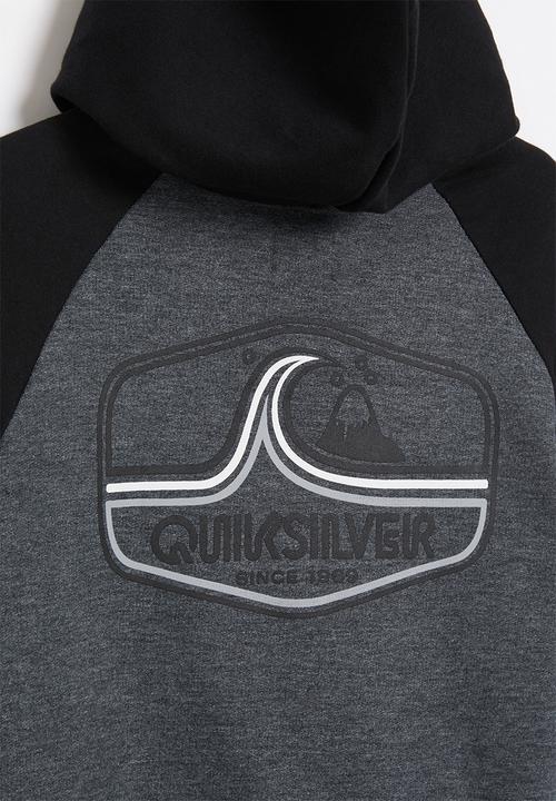 Quiksilver - Highway vagabond hood youth - black & grey 