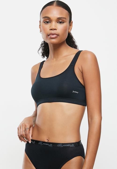 Jockey - 3 pack cotton stretch crop top - multi 