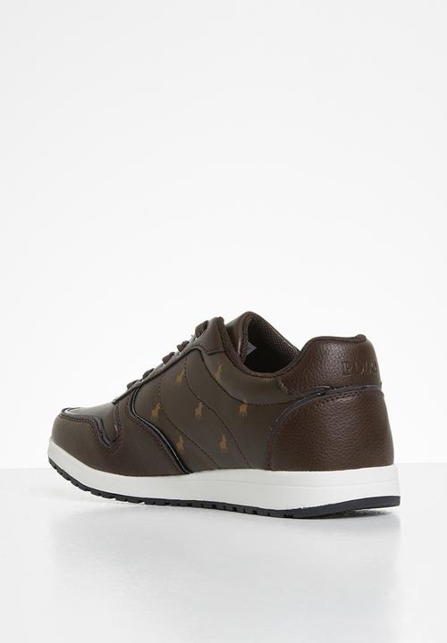 POLO - Everly monogram sneaker - brown