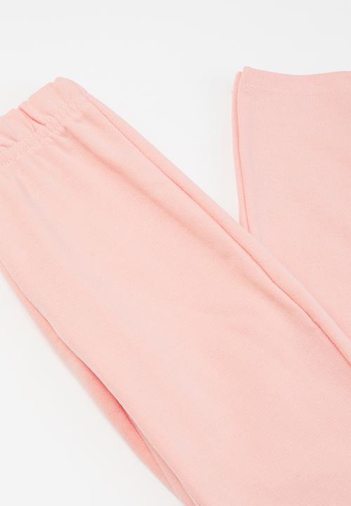 Bee Loop - Girls printed sweat top & sweatpants set - pink 