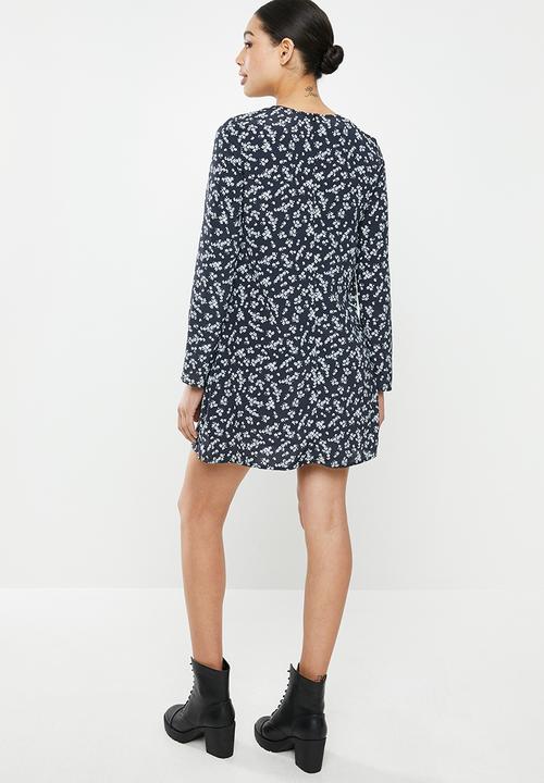 Glamorous - Long sleeve dress - black flower