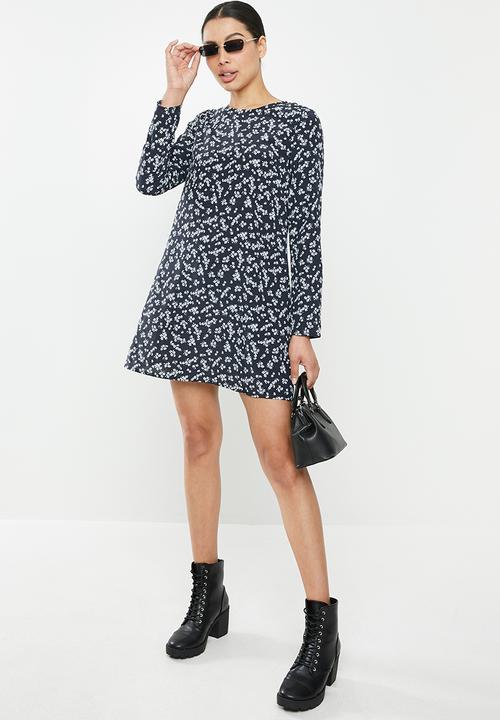 Glamorous - Long sleeve dress - black flower