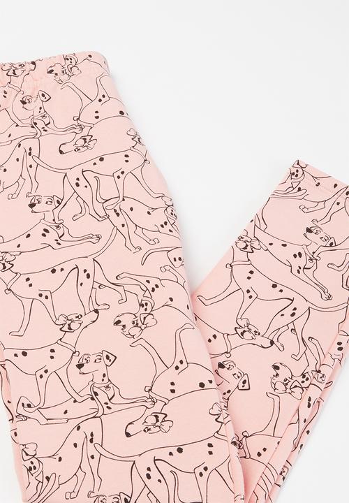 Bee Loop - Girls puppy sweatshirt & sweatpants set - grey & pink 