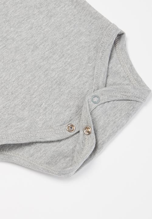 UP Baby - Baby boys long sleeve babygrow - grey