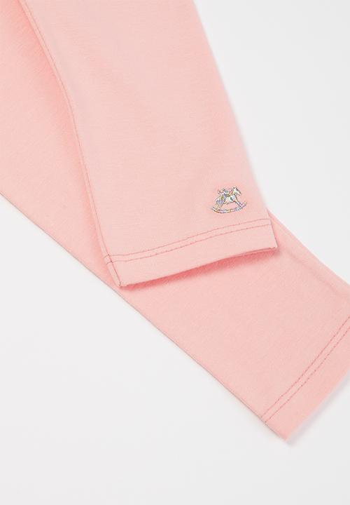 UP Baby - Girls elastane jersey legging - light pink