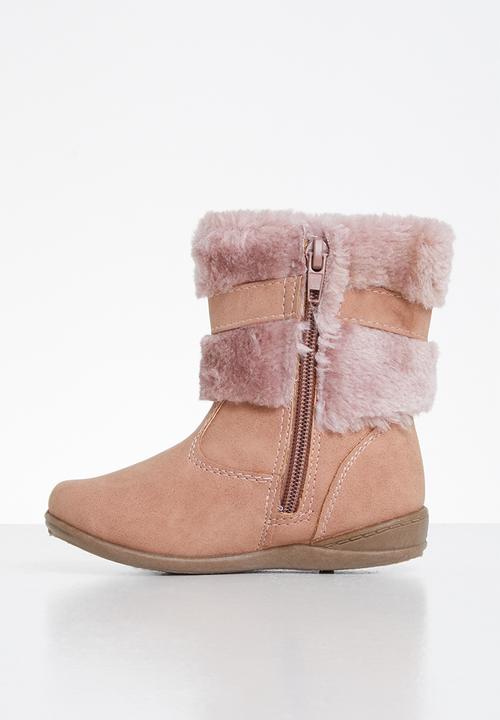 Pop Candy - Boots with buckle - dusty pink