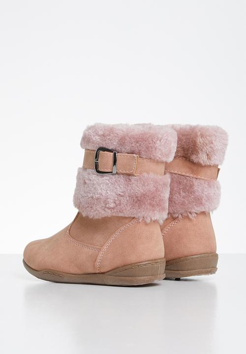 Pop Candy - Boots with buckle - dusty pink