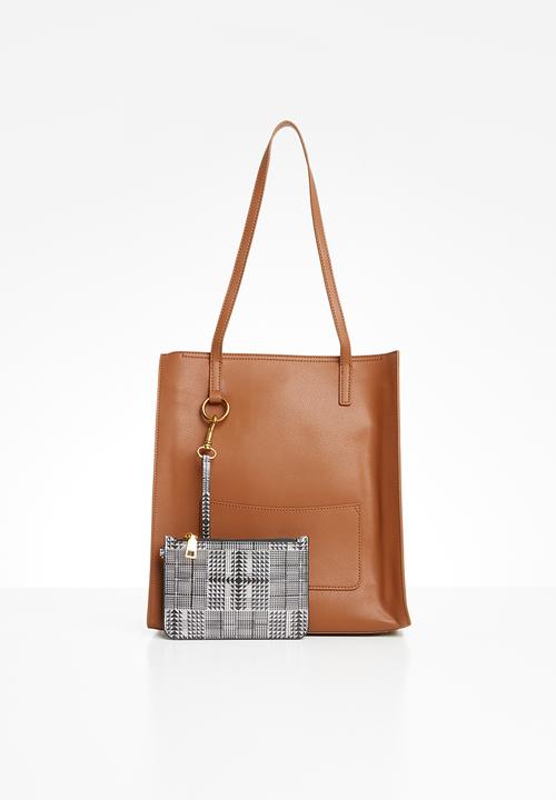 Superbalist - Leather tote bag - tan