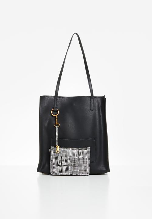Superbalist - Leather tote bag - black